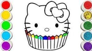 Cup Cake 🎂 🥮 drawing, Coloring and painting for kids and toddlers,21