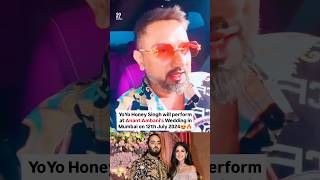 honey Singh in anant ambani wedding #honeysingh #anantambani #viral #shorts