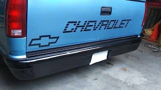 Chevy OBS Sport Truck, with a Custom Rear Bumper off a Ford van installed