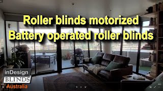 Roller blinds motorized | Battery operated roller blinds