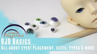 BJD Basics: All about eyes! How to put in BJD eyes, choose putty, position, etc.