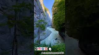 beautiful Waterfall #shorts #youtubeshorts #waterfall #tourism #beauty #mountains