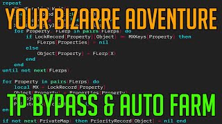 YOUR BIZARRE ADVENTURE | HACK/SCRIPT | TP BYPASS & AUTO FARM APRIL 2021