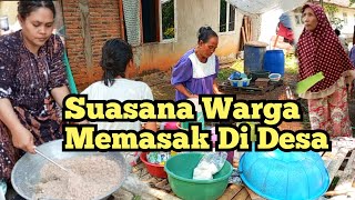 Suasana Kebersamaan Warga Masak Di Desa | Pedesaan Sunda Jawa Barat