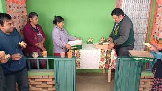 En familia degustamos una rebanada de Rosca de Reyes Magos en el rancho