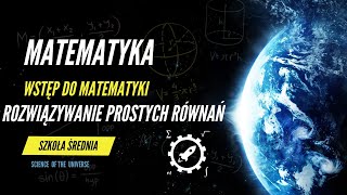 MATEMATYKA Rozwiązywanie prostych równań