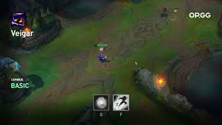 Veigar Q + Flash