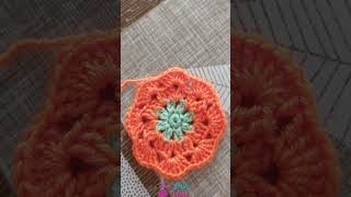 African flower granny square