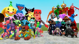 SMILING CRITTERS, HUGGY WUGGY, CATNAP AND POPPY PLAYTIME VS SLENDYTUBBIES (Garry's Mod)