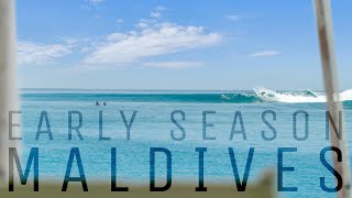 SURFING EMPTY PERFECTION - EARLY SEASON MALDIVES