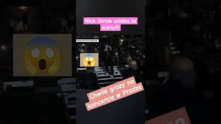 Nick Jonas ucieka ze sceny na koncercie w Pradze!#jonas