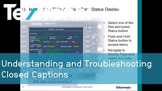 Understanding and Troubleshooting Closed Captions | Tektronix