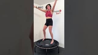 new on-demand workout in progress … 80’s cardio 👀 #reboundingfitness #rebounder #minitrampoline #reb