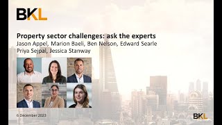 Property sector challenges: ask the experts