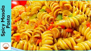 Spicy Masala Pasta | Indian Style Veg. Pasta Recipe | Quick & easy | Flavour of Desi Food - Ep 12