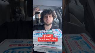 My $18 Dominos Order (Total At End) #dominos #shorts