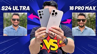 SAMSUNG S24 ULTRA vs IPHONE 16 PRO MAX 😱 COMPAREI AS CÂMERAS