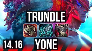 TRUNDLE vs YONE (TOP) | Legendary, 9/3/11 | EUW Diamond | 14.16