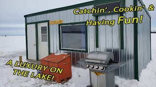 Ice Fishing Walleye & Perch on Lake Nipissing 2020