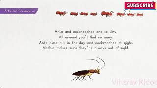 Ants and Cockroaches rhyme