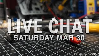 Live Chat | Saturday Mar 30