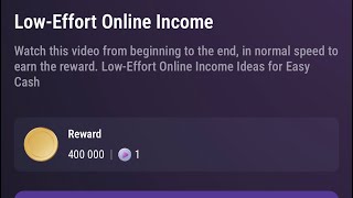 Low-Effort Online Income | Tapswap Code | Low-Effort Online Income