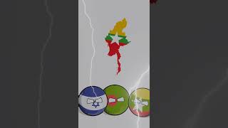 You are my enemy 😈😈 || #countryballs #shorts #viral #trending #animation #israelpalestineconflict