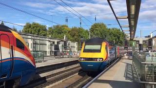 East Midlands trains Hst 43049 Neville hill departs London st Pancras with 10:15 to Nottingham