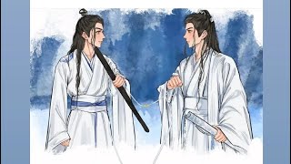 Lan zhan says to Wei Ying bahut bheed hai......❤️🖤🤍💙