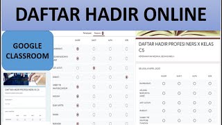 TUTORIAL MEMBUAT DAFTAR HADIR ONLINE. MUDAH SEKALI