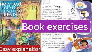 Class 3 ||Poem - Ice cream dream || book exercises|| silver Jubilee edition #gemsenglishreader