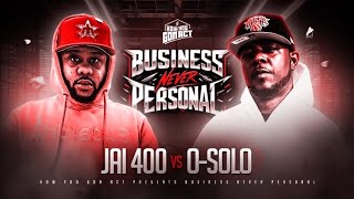 JAI400 vs O-SOLO | HOSTED BY MIKE RUGA | RAP BATTLE