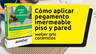 Pegamento para cerámicos 50x50 de alta absorción pisos y paredes | weber gris cerámicos