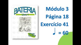 Bateria - Livro 1 - Módulo 3 - Página 18 - Leitura de caixa 41 (60 bpm)