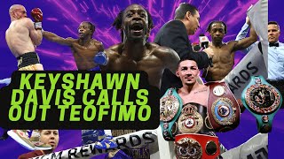 Keyshawn Davis CALLS OUT Teofimo Lopez Following 6th Round TKO Over Pedraza