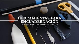 Herramientas para encuadernación que usamos en Appa.