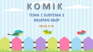 Komik (ciri-ciri komik dan cara membuat komik) materi SBdP kelas V SD Tema 1 subtema 3 #sbk #sbdp