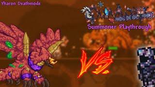 Fighting Yharon! Terraria Calamity Deathmode Summoner