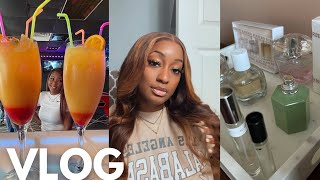 VLOG | SUNDAY FUNDAY,  PLUSH LOUNGE BHAM , TRYING A NEW HAIR COLOR , HOME DECOR SHOPPING, ♡