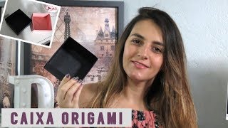 Diy - Caixa de Origami + Organizando a penteadeira por Diane Silva