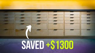 Drawer slides are expensive. Do this instead.