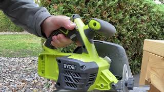 Ryobi One P505 18V Lithium Ion Cordless 4,700 RPM Circular Saw Review