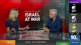 Reed Joins WJAR 10 to Discuss Latest Developments from Israel