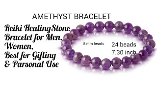 Amethyst Bracelet for Men/Women#bracelet #crystals #fb #gift #healer #amethyst #india #kolkata#love