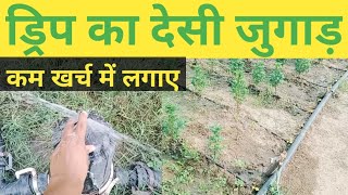 अब सिंचाई का खर्च होगा आधा । irrigation system jugaad। ड्रिप का देसी जुगाड़। drip  कम खर्च में लगाएं