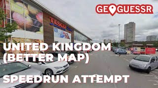 GeoGuessr - United Kingdom (Better Map) - Speedrun Attempt 1