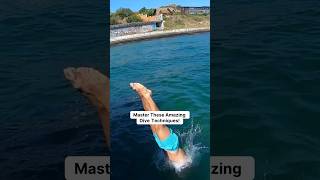 Master these amazing techniques of diving into water or pool #divein #diveintowater #cliffdiving