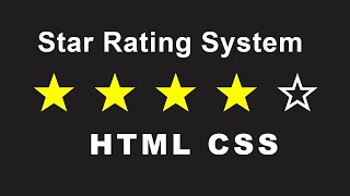 How To Create Star Rating System Using HTML and CSS | dynamic Rating System Using CSS