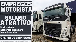 🚛 [EM 5 REGIÕES] VAGAS PARA MOTORISTA CARRETEIRO| Ritmo Logística