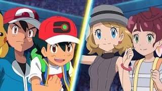 Pokémon Battle: Galar Ash and Kalos Ash Vs Serena and Chloe